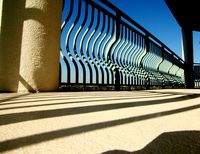 Shadow-stripes - porch and railing
