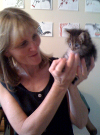 Candace with kitty