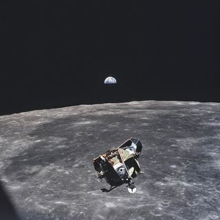 Michael Collins was the-astronaut-who-took-this-photo-is-the-only-human-alive-or-dead-that-isnt-in-the-frame-of-this-picture-1969