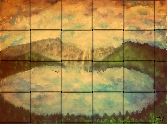 Mountain valley view