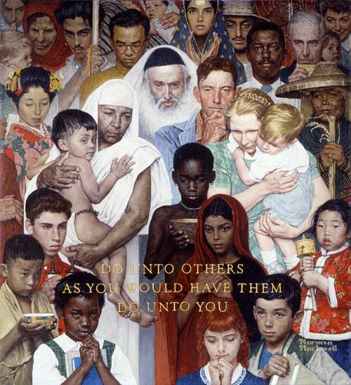 Norman Rockwell Do Onto Others