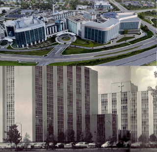 Riverside Methodist Hospital circa 1980s and 2024